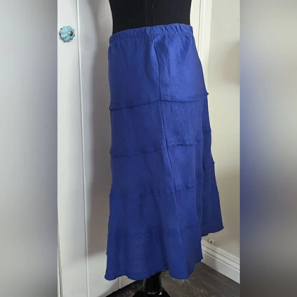 Soft Surroundings Linen Skirt S Cottagecore Fairycore Coastal Cowgirl Peasant